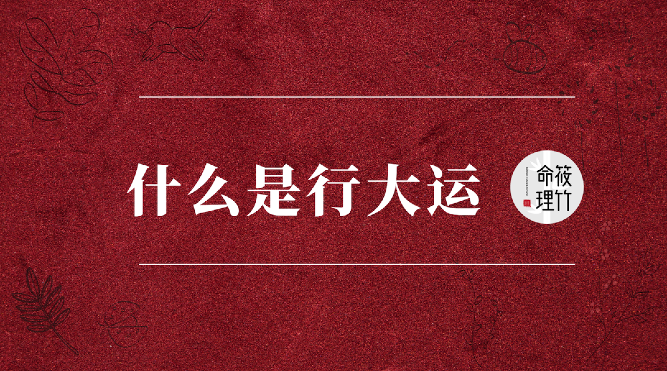 You are currently viewing 什么是行大运